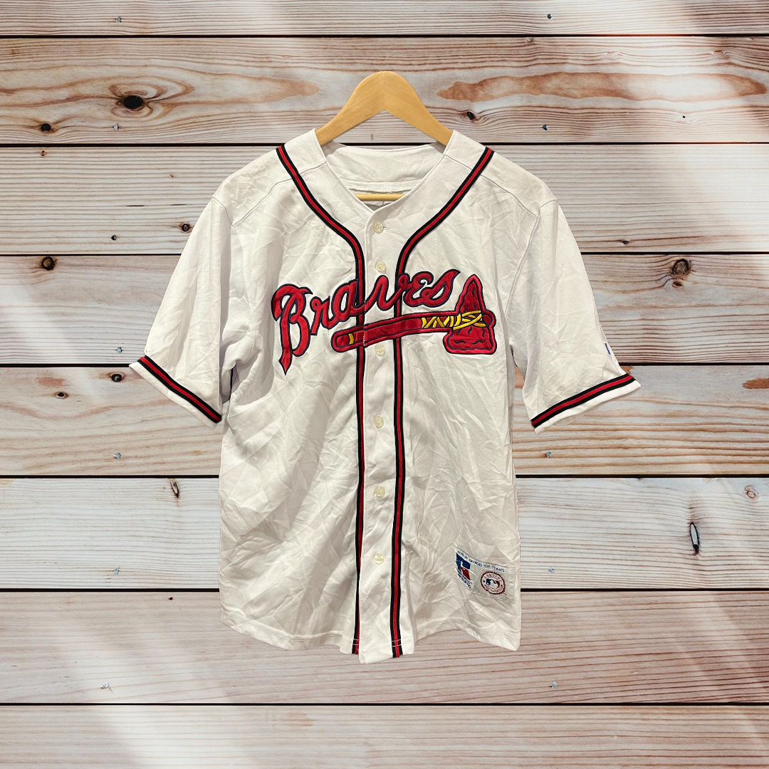Chipper Jones Atlanta Brave MLB Playing Jersey by Russell Athletic –  Vintage Throwbacks
