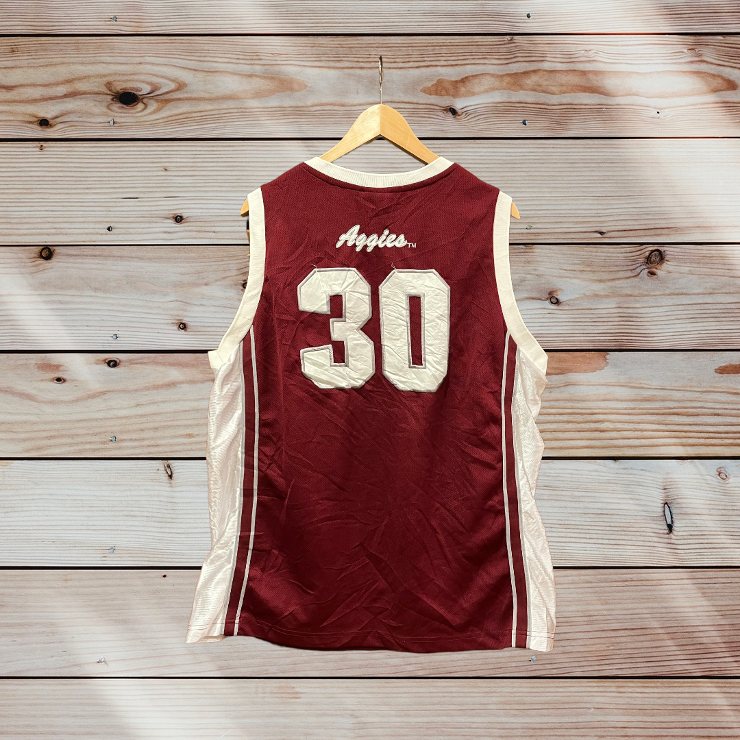 Texas Aggies #30 NCAA College Basketball Jersey