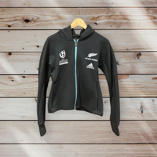 New Zealand Blacks Ferns Rugby World Cup Hoodie by adidas