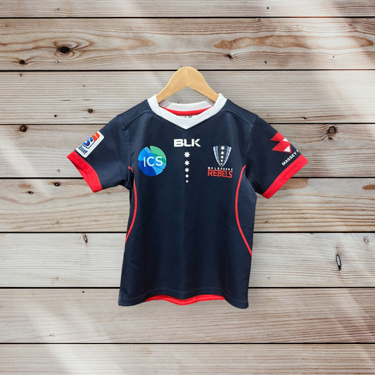 Melbourne Rebels Kids Home Jersey by BLK