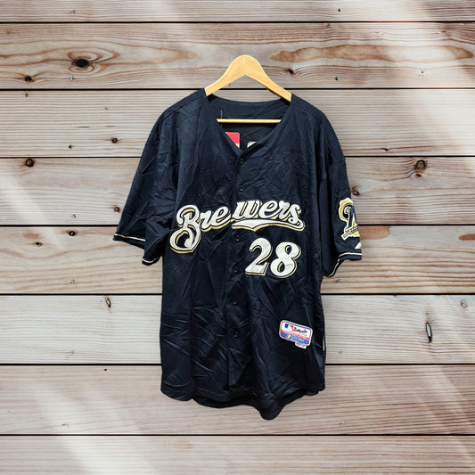 Prince Fielder Milwaukee Brewers Playing Jersey by Majestic