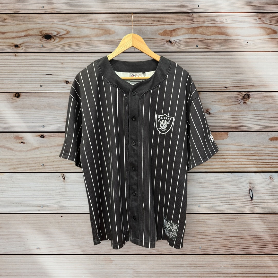 Las Vegas Raiders Baseball-Style Jersey by NFL Authentics