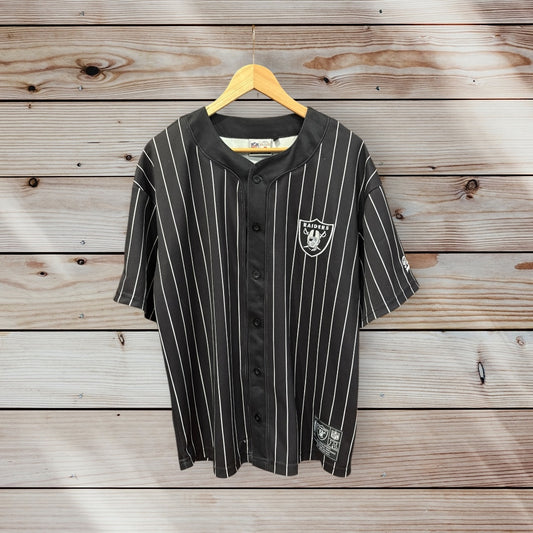 Las Vegas Raiders Baseball-Style Jersey by NFL Authentics