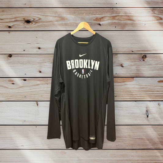 Brooklyn Nets LS Warm Up Tee by Nike