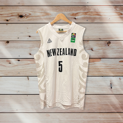 New Zealand White Jersey | Sleeveless Jersey | Vintage Throwbacks