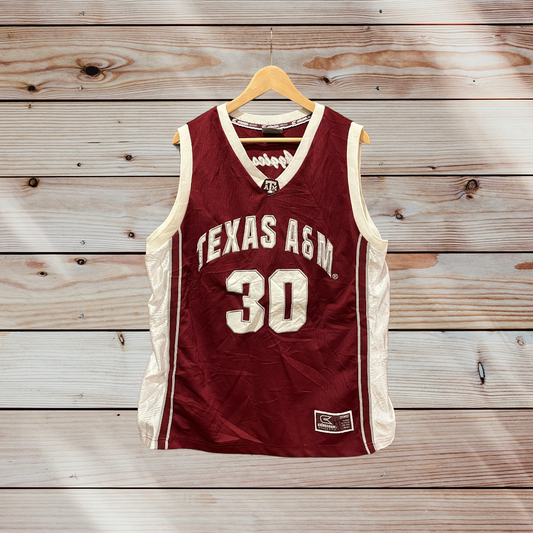 Texas Aggies #30 NCAA College Basketball Jersey