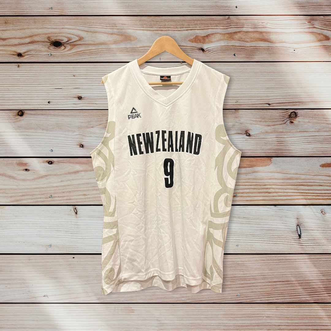 New Zealand White Jersey | Sleeveless Jersey | Vintage Throwbacks